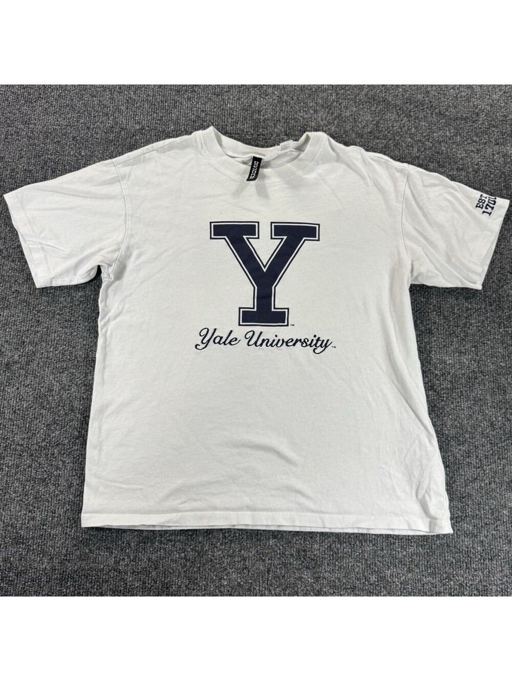 Yale University White Graphic Short Sleeve T-Shirt